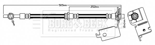 BORG & BECK Pidurivoolik BBH7059